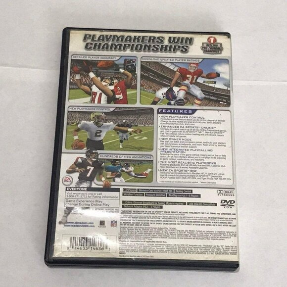 PS2: Madden NFL 2004 (PlayStation 2) - Picture 2 of 3